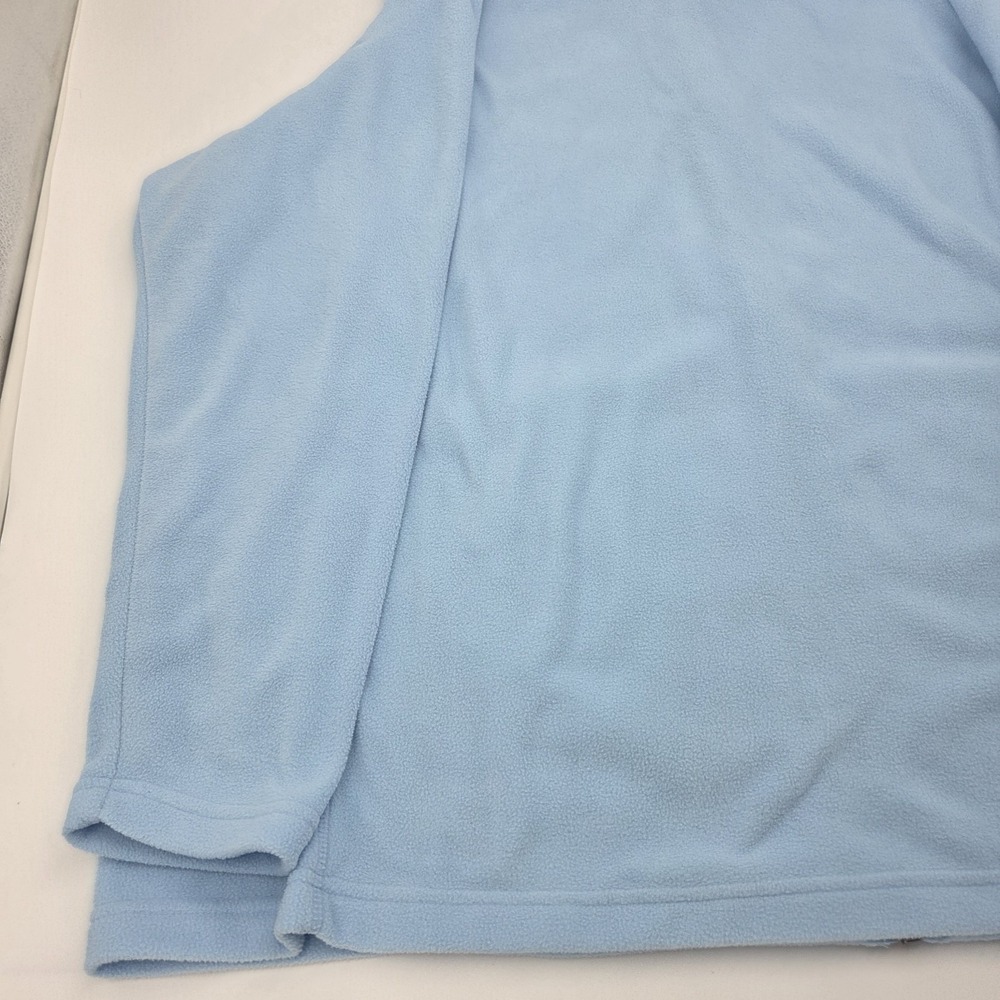 Lands' End Men's XXL 2XL Full zip Baby Blue Cotton Sweater Fleece - Picture 11 of 12